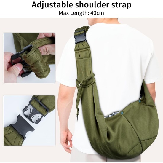 Dog Carrier Bag Adjustable Shoulder Strap Sling Dog Shoulder Bag for Pets Small Dog Cat Dog Bag for Outdoor and Excursions Carrying Capacity up to 7.5 kg, Black Dog Carrier Bag Adjustable Shoulder Strap Sling Dog Shoulder Bag for Pets Small Dog Cat Dog Bag for Outdoor and Excursions Carrying Capacity up to 7.5 kg, Black