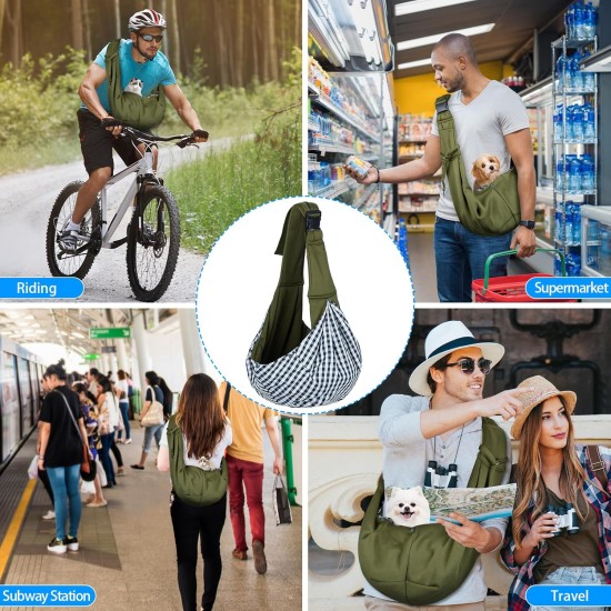 Dog Carrier Bag Adjustable Shoulder Strap Sling Dog Shoulder Bag for Pets Small Dog Cat Dog Bag for Outdoor and Excursions Carrying Capacity up to 7.5 kg, Black Dog Carrier Bag Adjustable Shoulder Strap Sling Dog Shoulder Bag for Pets Small Dog Cat Dog Bag for Outdoor and Excursions Carrying Capacity up to 7.5 kg, Black