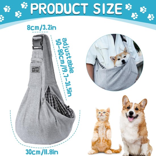 Dog Carrier Bag, Adjustable Sling for Dogs and Cats, Load Capacity up to 10 kg, Comfortable, Adjustable, Used for Outdoor Activities with Dogs and Cats, Weekend Trips and Walks (Black) Dog Carrier Bag, Adjustable Sling for Dogs and Cats, Load Capacity up to 10 kg, Comfortable, Adjustable, Used for Outdoor Activities with Dogs and Cats, Weekend Trips and Walks (Black)