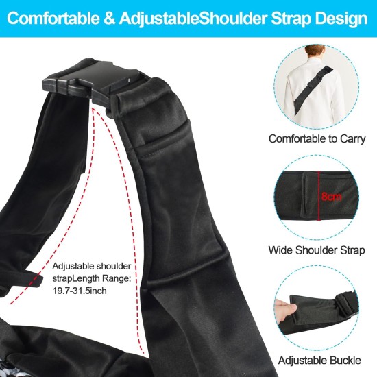 Dog Carrier Bag, Adjustable Sling for Dogs and Cats, Load Capacity up to 10 kg, Comfortable, Adjustable, Used for Outdoor Activities with Dogs and Cats, Weekend Trips and Walks (Black) Dog Carrier Bag, Adjustable Sling for Dogs and Cats, Load Capacity up to 10 kg, Comfortable, Adjustable, Used for Outdoor Activities with Dogs and Cats, Weekend Trips and Walks (Black)
