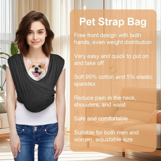 Dog Carrier Bag, Adjustable Strap, Carry Bag Dog, Small Dog Sling Dog, Dog Bag for Small Dogs 5 kg - 10 kg, Dog Carry Bag up to 10 kg for Outdoor Activities (Black) Dog Carrier Bag, Adjustable Strap, Carry Bag Dog, Small Dog Sling Dog, Dog Bag for Small Dogs 5 kg - 10 kg, Dog Carry Bag up to 10 kg for Outdoor Activities (Black)