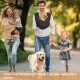 Dog Carrier Bag, Adjustable Strap, Carry Bag Dog, Small Dog Sling Dog, Dog Bag for Small Dogs 5 kg - 10 kg, Dog Carry Bag up to 10 kg for Outdoor Activities (Black)