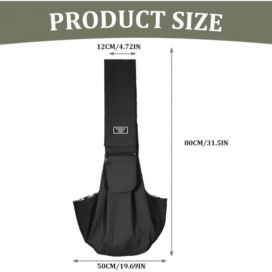 Dog Carrier Bag, Breathable Pet Bag, Load Capacity up to 6.5 kg, Hands-Free Dog Bag with Storage Bag for Small Dogs, Cats, Outdoor Walking Activities and Excursions (Black) Dog Carrier Bag, Breathable Pet Bag, Load Capacity up to 6.5 kg, Hands-Free Dog Bag with Storage Bag for Small Dogs, Cats, Outdoor Walking Activities and Excursions (Black)