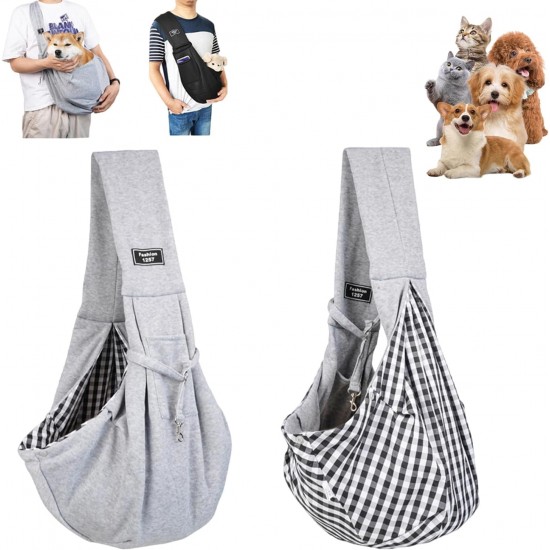 Dog Carrier Bag, Dog Backpack up to 10 kg, Portable Dog Adjustable Carry Bag, Dog Bags for Small Pets, for Walking Activities on Trips and Outdoors (Grey) Dog Carrier Bag, Dog Backpack up to 10 kg, Portable Dog Adjustable Carry Bag, Dog Bags for Small Pets, for Walking Activities on Trips and Outdoors (Grey)