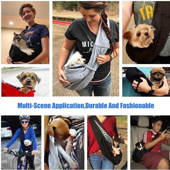Dog Carrier Bag, Dog Backpack up to 10 kg, Portable Dog Adjustable Carry Bag, Dog Bags for Small Pets, for Walking Activities on Trips and Outdoors (Grey) Dog Carrier Bag, Dog Backpack up to 10 kg, Portable Dog Adjustable Carry Bag, Dog Bags for Small Pets, for Walking Activities on Trips and Outdoors (Grey)
