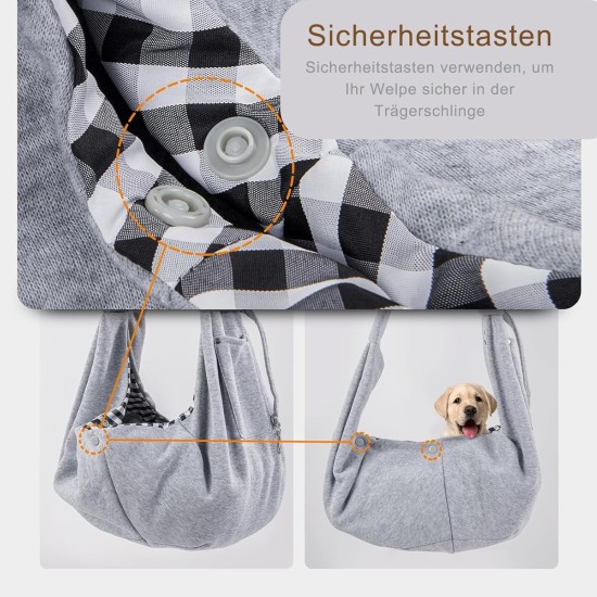 Dog Carrier Bag, Dog Carrier Bag, Bag for Dogs, Sling Dog, Dog Carrier, Dog Sling Carrier, Can Be Used for Walks and Outdoor Activities with Pet, Load Capacity up to 15 lbs (M) Dog Carrier Bag, Dog Carrier Bag, Bag for Dogs, Sling Dog, Dog Carrier, Dog Sling Carrier, Can Be Used for Walks and Outdoor Activities with Pet, Load Capacity up to 15 lbs (M)