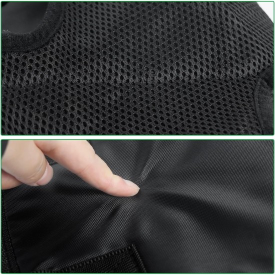 Dog Carrier Bag Dog Sling Breathable All-Round Bag Made of Canvas with Holes for Precise Attachment of Limbs Suitable for Small Pets Weighing 2.5 - 3.5 kg, Black Dog Carrier Bag Dog Sling Breathable All-Round Bag Made of Canvas with Holes for Precise Attachment of Limbs Suitable for Small Pets Weighing 2.5 - 3.5 kg, Black