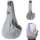 Dog Carrier Bag, Dog Sling up to 10 kg, Portable Carry Bag, Dog Bag for Walking Outdoor Activities and Excursions (Grey)