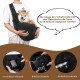Dog Carrier Bag, Dog Sling up to 7.5 kg, Transport Bag for Dogs and Other Pets, Adjustable Shoulder Strap, Sling Dog, Dog Bag for Walks and Outdoor Activities (Black) Dog Carrier Bag, Dog Sling up to 7.5 kg, Transport Bag for Dogs and Other Pets, Adjustable Shoulder Strap, Sling Dog, Dog Bag for Walks and Outdoor Activities (Black)
