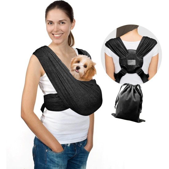 Dog Carrier Bag, Hands-Free Dog Carrier Sling Dog Size Adjustable Sling for Dogs, Double Shoulder Strap Dog Bag Front Dog Bag for Small Dogs Dog Carrier Bag, Hands-Free Dog Carrier Sling Dog Size Adjustable Sling for Dogs, Double Shoulder Strap Dog Bag Front Dog Bag for Small Dogs