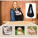 Dog Carrier Bag, Pet Carrier for Small Dogs and Cats for Outdoor and Excursions, Load Capacity up to 7.5 kg, Black Dog Carrier Bag, Pet Carrier for Small Dogs and Cats for Outdoor and Excursions, Load Capacity up to 7.5 kg, Black