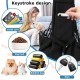 Dog Carrier Bag, Pet Carrier for Small Dogs and Cats for Outdoor and Excursions, Load Capacity up to 7.5 kg, Black Dog Carrier Bag, Pet Carrier for Small Dogs and Cats for Outdoor and Excursions, Load Capacity up to 7.5 kg, Black