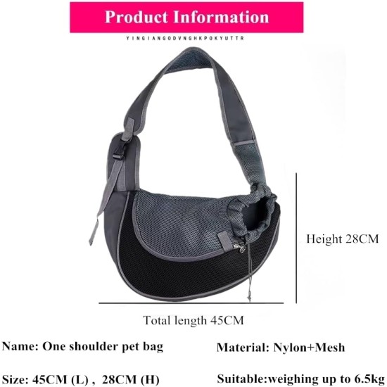 Dog Carrier Bag Pet Dog Cat Carry Bag with Adjustable Shoulder Strap Breathable Transport Bag for Walks and Outdoor Activities Dog Carrier Bag Pet Dog Cat Carry Bag with Adjustable Shoulder Strap Breathable Transport Bag for Walks and Outdoor Activities
