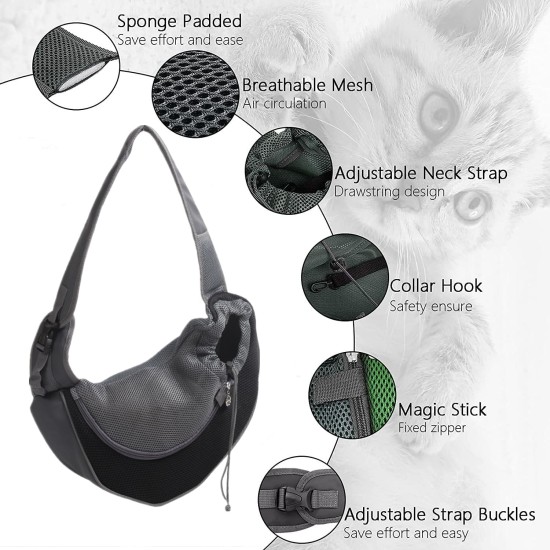 Dog Carrier Bag Pet Dog Cat Carry Bag with Adjustable Shoulder Strap Breathable Transport Bag for Walks and Outdoor Activities Dog Carrier Bag Pet Dog Cat Carry Bag with Adjustable Shoulder Strap Breathable Transport Bag for Walks and Outdoor Activities