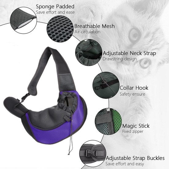 Dog Carrier Bag Pet Dog Cat Carry Bag with Adjustable Shoulder Strap Breathable Transport Bag for Walks and Outdoor Activities Dog Carrier Bag Pet Dog Cat Carry Bag with Adjustable Shoulder Strap Breathable Transport Bag for Walks and Outdoor Activities