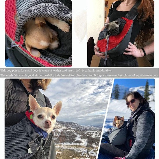 Dog Carrier Bag Pet Dog Cat Carry Bag with Adjustable Shoulder Strap Breathable Transport Bag for Walks and Outdoor Activities Dog Carrier Bag Pet Dog Cat Carry Bag with Adjustable Shoulder Strap Breathable Transport Bag for Walks and Outdoor Activities