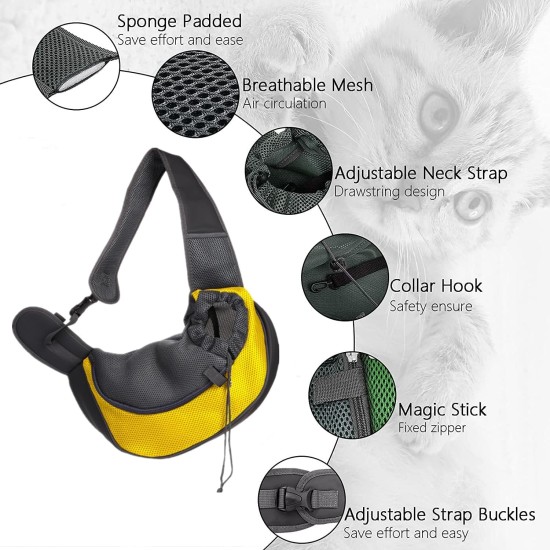 Dog Carrier Bag Pet Dog Cat Carry Bag with Adjustable Shoulder Strap Breathable Transport Bag for Walks and Outdoor Activities Dog Carrier Bag Pet Dog Cat Carry Bag with Adjustable Shoulder Strap Breathable Transport Bag for Walks and Outdoor Activities