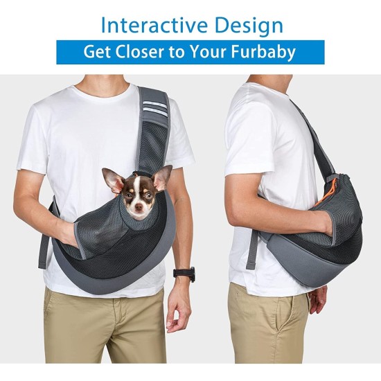 Dog Carrier Bag Portable Shoulder Bag for Dogs and Cats Adjustable Travel Bag for Small Animals Breathable Mesh Bum Bag Puppy Comfortable with Bag for Dogs Dog Carrier Bag Portable Shoulder Bag for Dogs and Cats Adjustable Travel Bag for Small Animals Breathable Mesh Bum Bag Puppy Comfortable with Bag for Dogs