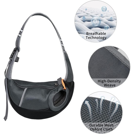 Dog Carrier Bag Portable Shoulder Bag for Dogs and Cats Adjustable Travel Bag for Small Animals Breathable Mesh Bum Bag Puppy Comfortable with Bag for Dogs Dog Carrier Bag Portable Shoulder Bag for Dogs and Cats Adjustable Travel Bag for Small Animals Breathable Mesh Bum Bag Puppy Comfortable with Bag for Dogs