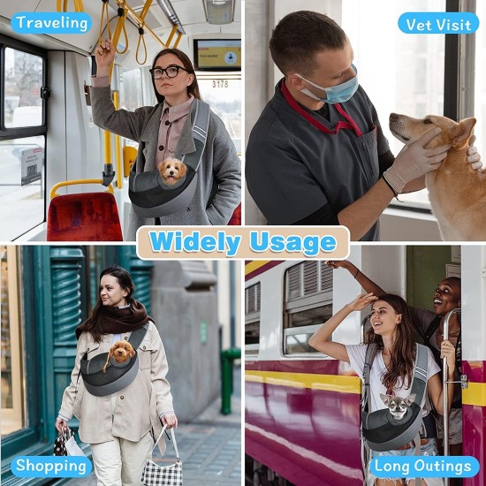 Dog Carrier Bag Portable Shoulder Bag for Dogs and Cats Adjustable Travel Bag for Small Animals Breathable Mesh Bum Bag Puppy Comfortable with Bag for Dogs Dog Carrier Bag Portable Shoulder Bag for Dogs and Cats Adjustable Travel Bag for Small Animals Breathable Mesh Bum Bag Puppy Comfortable with Bag for Dogs
