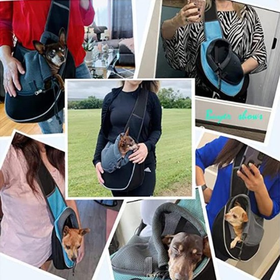 Dog Carrier Bag Portable Shoulder Bag for Dogs and Cats Adjustable Travel Bag for Small Animals Breathable Mesh Bum Bag Puppy Comfortable with Bag for Dogs Dog Carrier Bag Portable Shoulder Bag for Dogs and Cats Adjustable Travel Bag for Small Animals Breathable Mesh Bum Bag Puppy Comfortable with Bag for Dogs