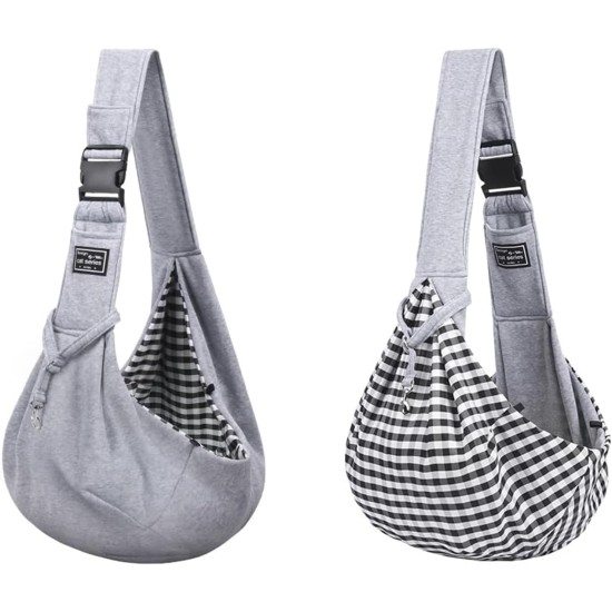 Dog Carrier Bag Puppy Carry Bag Dog Portable Adjustable Dog Sling Carrying Capacity up to 13 kg Dog Carry Bag for Dogs and Cats Walks (Grey) Dog Carrier Bag Puppy Carry Bag Dog Portable Adjustable Dog Sling Carrying Capacity up to 13 kg Dog Carry Bag for Dogs and Cats Walks (Grey)