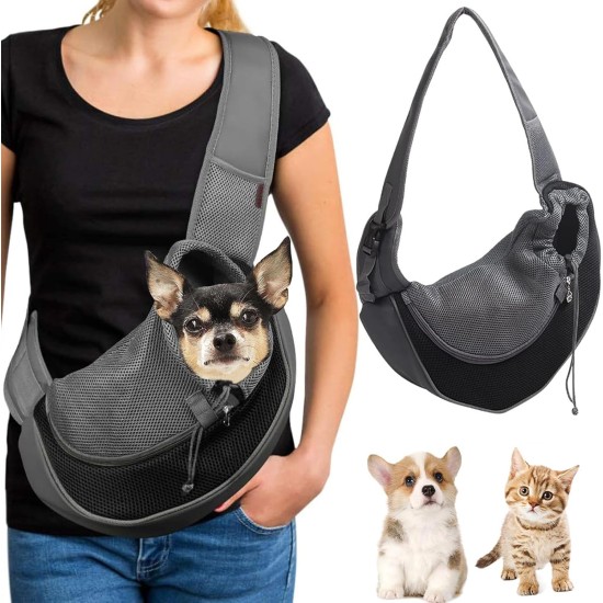 Dog Carrier Bag, Puppy Pet Carrier Bag with Adjustable, Puppy Shoulder Bag for Dogs and Cats Walks and Outdoor Activities (Black) Dog Carrier Bag, Puppy Pet Carrier Bag with Adjustable, Puppy Shoulder Bag for Dogs and Cats Walks and Outdoor Activities (Black)