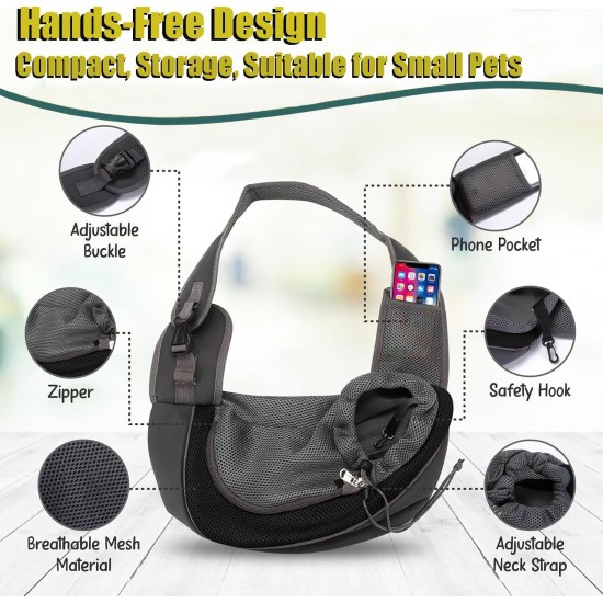 Dog Carrier Bag, Puppy Pet Carrier Bag with Adjustable, Puppy Shoulder Bag for Dogs and Cats Walks and Outdoor Activities (Black) Dog Carrier Bag, Puppy Pet Carrier Bag with Adjustable, Puppy Shoulder Bag for Dogs and Cats Walks and Outdoor Activities (Black)