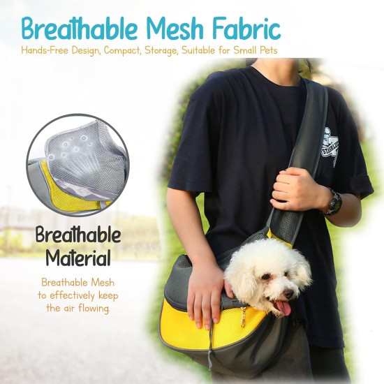 Dog Carrier Bag, Puppy Pet Carrier Bag with Adjustable, Puppy Shoulder Bag for Dogs and Cats Walks and Outdoor Activities (Black) Dog Carrier Bag, Puppy Pet Carrier Bag with Adjustable, Puppy Shoulder Bag for Dogs and Cats Walks and Outdoor Activities (Black)