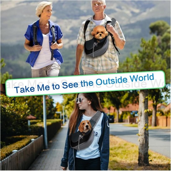 Dog Carrier Bag, Puppy Pet Carrier Bag with Adjustable, Puppy Shoulder Bag for Dogs and Cats Walks and Outdoor Activities (Black) Dog Carrier Bag, Puppy Pet Carrier Bag with Adjustable, Puppy Shoulder Bag for Dogs and Cats Walks and Outdoor Activities (Black)