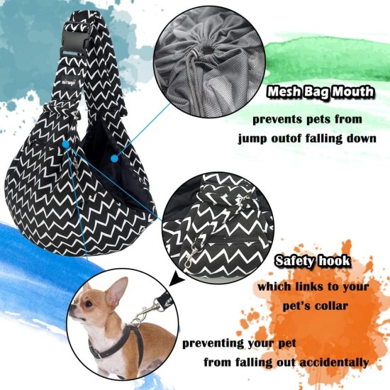 Dog Carrier Bag for Dogs NATUYA Carrier with Mesh Bag for Carrier Dogs Cats Hands Free Pet Bag Buckle Mesh Bag Pet Bag (Black) Dog Carrier Bag for Dogs NATUYA Carrier with Mesh Bag for Carrier Dogs Cats Hands Free Pet Bag Buckle Mesh Bag Pet Bag (Black)
