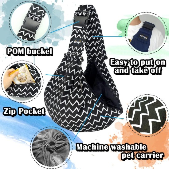 Dog Carrier Bag for Dogs NATUYA Carrier with Mesh Bag for Carrier Dogs Cats Hands Free Pet Bag Buckle Mesh Bag Pet Bag (Black) Dog Carrier Bag for Dogs NATUYA Carrier with Mesh Bag for Carrier Dogs Cats Hands Free Pet Bag Buckle Mesh Bag Pet Bag (Black)