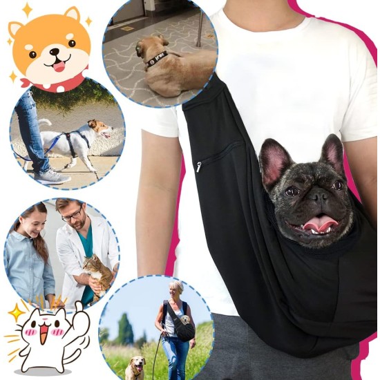 Dog Carrier Bag for Dogs NATUYA Carrier with Mesh Bag for Carrier Dogs Cats Hands Free Pet Bag Buckle Mesh Bag Pet Bag (Black) Dog Carrier Bag for Dogs NATUYA Carrier with Mesh Bag for Carrier Dogs Cats Hands Free Pet Bag Buckle Mesh Bag Pet Bag (Black)