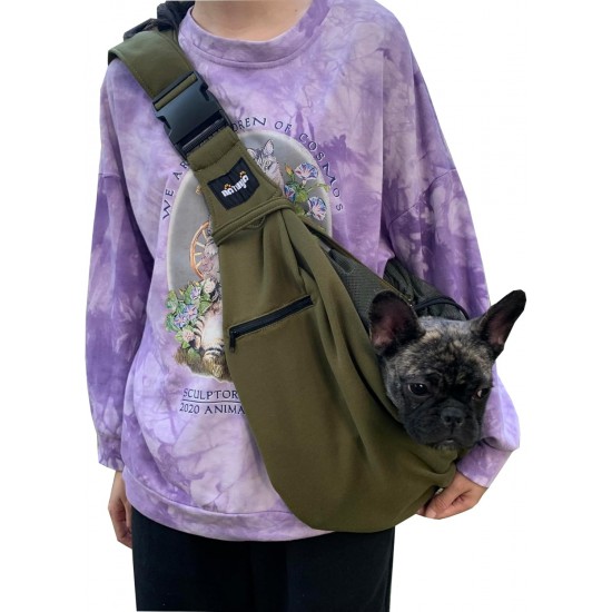 Dog Carrier Bag for Dogs NATUYA Carrier with Mesh Pocket for Carrier Dogs Cats Hands Free Pet Bag Buckle Mesh Bag Pet Bag (Military Green) Dog Carrier Bag for Dogs NATUYA Carrier with Mesh Pocket for Carrier Dogs Cats Hands Free Pet Bag Buckle Mesh Bag Pet Bag (Military Green)