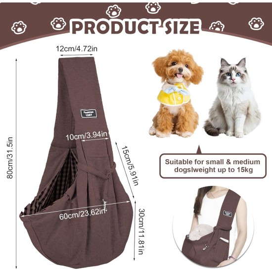 Dog Carrier Bag for Dogs up to 15 kg (Coffee) Dog Carrier Bag for Dogs up to 15 kg (Coffee)