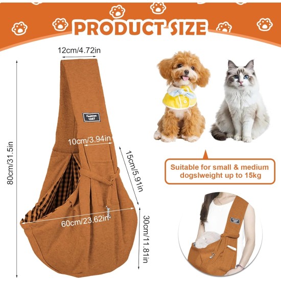 Dog Carrier Bag for Dogs up to 15 kg (Coffee) Dog Carrier Bag for Dogs up to 15 kg (Coffee)