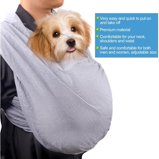 Dog Carrier Bag for Small Dogs, Hands-Free Adjustable Dog Carrier Bag, Soft Dog Carrier Bag, Front Chest Changing Carrier Bag for Cats for Underground Outdoor Travel (M) Dog Carrier Bag for Small Dogs, Hands-Free Adjustable Dog Carrier Bag, Soft Dog Carrier Bag, Front Chest Changing Carrier Bag for Cats for Underground Outdoor Travel (M)