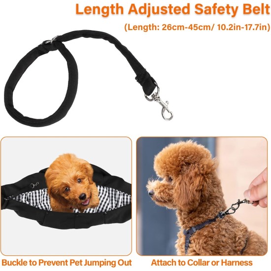 Dog Carrier Bag with Adjustable Shoulder Strap, Transport Bag, Shoulder Bag, Dog for Pets, Dogs, Cats, Hands-Free for Walking, Outdoor Travel (Black) Dog Carrier Bag with Adjustable Shoulder Strap, Transport Bag, Shoulder Bag, Dog for Pets, Dogs, Cats, Hands-Free for Walking, Outdoor Travel (Black)