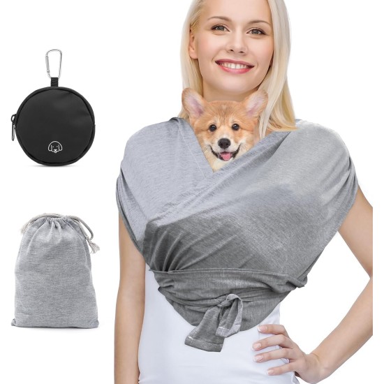 Dog Carrier Bags for Small Dogs, Hands-Free Dog Sling Puppy Carrier Bag, Puppy Carrier, Cat Carrier, Double Shoulder Strap Design, Frees Hands and Reduces Back Pain, with Dog Carrier Bags for Small Dogs, Hands-Free Dog Sling Puppy Carrier Bag, Puppy Carrier, Cat Carrier, Double Shoulder Strap Design, Frees Hands and Reduces Back Pain, with