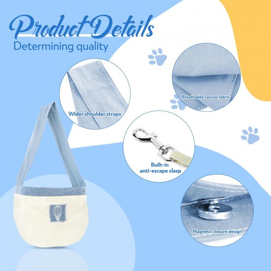 Dog Carrier Carrier for Small Dogs up to 5 kg, Lightweight and Comfortable Pet Carrier with Breathable Canvas, Magnetic Closure Dog Carrier Carrier for Small Dogs up to 5 kg, Lightweight and Comfortable Pet Carrier with Breathable Canvas, Magnetic Closure