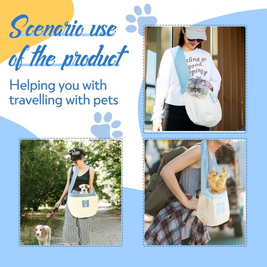 Dog Carrier Carrier for Small Dogs up to 5 kg, Lightweight and Comfortable Pet Carrier with Breathable Canvas, Magnetic Closure Dog Carrier Carrier for Small Dogs up to 5 kg, Lightweight and Comfortable Pet Carrier with Breathable Canvas, Magnetic Closure