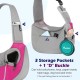 Dog Carrier, Dog Bag, Adjustable Carry Bag, Dog, Pet Shoulder Bag, Transport Bag for Pets, Dog Carrier Bags for Outdoor Travel - L, Dark Grey + Black Dog Carrier, Dog Bag, Adjustable Carry Bag, Dog, Pet Shoulder Bag, Transport Bag for Pets, Dog Carrier Bags for Outdoor Travel - L, Dark Grey + Black