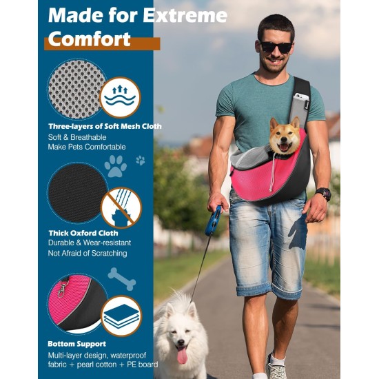 Dog Carrier, Dog Bag, Adjustable Carry Bag, Dog, Pet Shoulder Bag, Transport Bag for Pets, Dog Carrier Bags for Outdoor Travel - L, Dark Grey + Black Dog Carrier, Dog Bag, Adjustable Carry Bag, Dog, Pet Shoulder Bag, Transport Bag for Pets, Dog Carrier Bags for Outdoor Travel - L, Dark Grey + Black