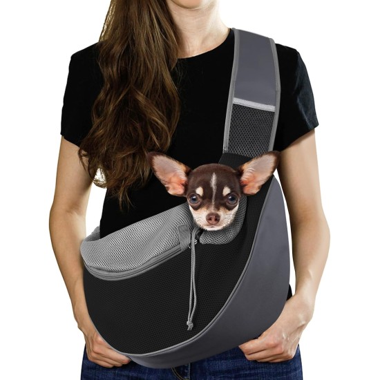 Dog Carrier, Dog Bag, Adjustable Carry Bag, Dog, Pet Shoulder Bag, Transport Bag for Pets, Dog Carrier Bags for Outdoor Travel - L, Dark Grey + Black Dog Carrier, Dog Bag, Adjustable Carry Bag, Dog, Pet Shoulder Bag, Transport Bag for Pets, Dog Carrier Bags for Outdoor Travel - L, Dark Grey + Black