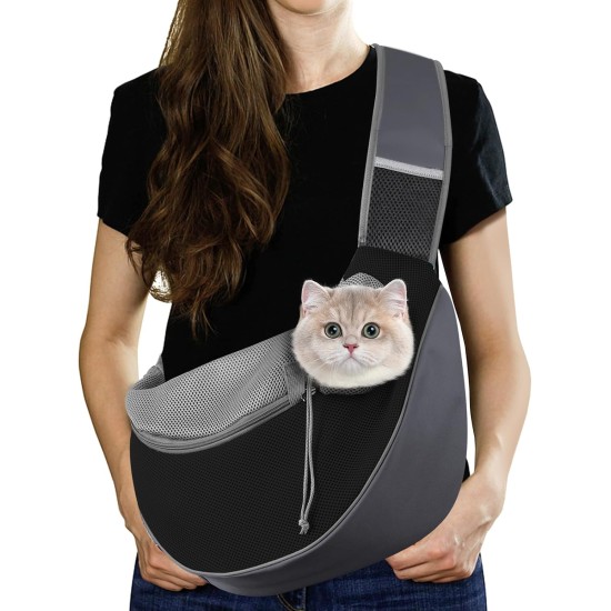 Dog Carrier, Dog Bag, Adjustable Carry Bag, Dog, Pet Shoulder Bag, Transport Bag for Pets, Dog Carrier Bags for Outdoor Travel - L, Dark Grey + Black Dog Carrier, Dog Bag, Adjustable Carry Bag, Dog, Pet Shoulder Bag, Transport Bag for Pets, Dog Carrier Bags for Outdoor Travel - L, Dark Grey + Black