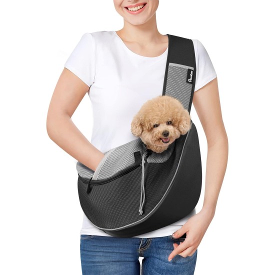 Dog Carrier, Dog Bag, Adjustable Carry Bag, Dog, Pet Shoulder Bag, Transport Bag for Pets, Dog Carrier Bags for Outdoor Travel - L, Dark Grey + Black Dog Carrier, Dog Bag, Adjustable Carry Bag, Dog, Pet Shoulder Bag, Transport Bag for Pets, Dog Carrier Bags for Outdoor Travel - L, Dark Grey + Black