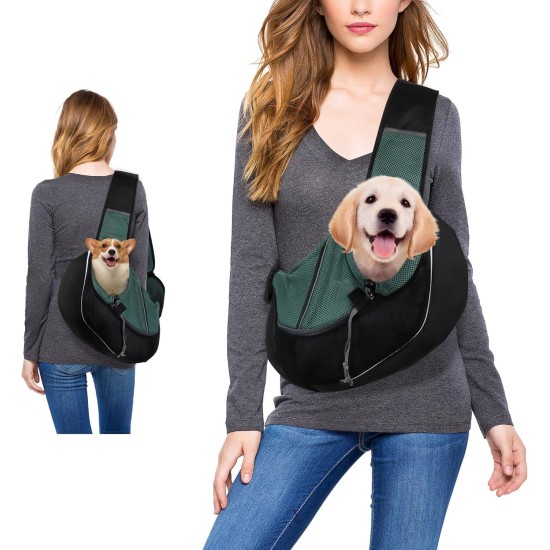 Dog Carrier, Dog Carrier for Pets, Sling Dog Pet for Puppies, Sling Dog Cats Adjustable, Small Dogs and Cats Outdoor and Trips (Black-01) Dog Carrier, Dog Carrier for Pets, Sling Dog Pet for Puppies, Sling Dog Cats Adjustable, Small Dogs and Cats Outdoor and Trips (Black-01)