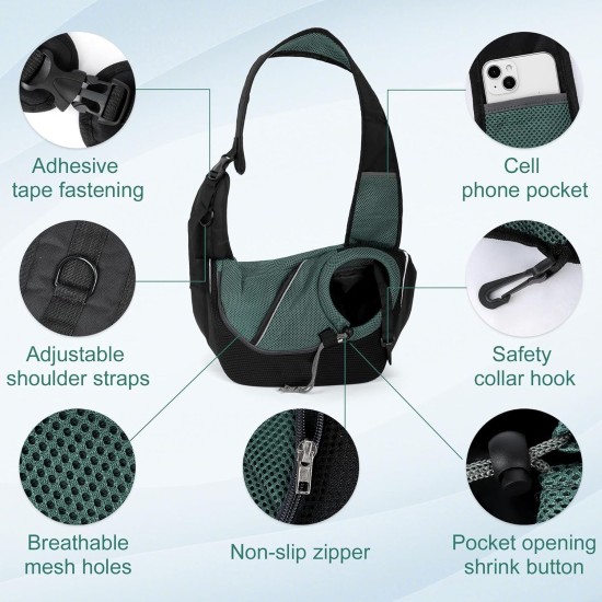 Dog Carrier, Dog Carrier for Pets, Sling Dog Pet for Puppies, Sling Dog Cats Adjustable, Small Dogs and Cats Outdoor and Trips (Black-01) Dog Carrier, Dog Carrier for Pets, Sling Dog Pet for Puppies, Sling Dog Cats Adjustable, Small Dogs and Cats Outdoor and Trips (Black-01)