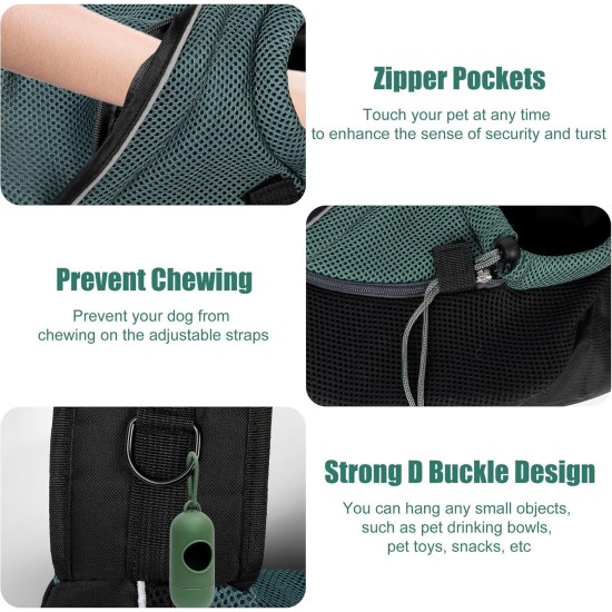 Dog Carrier, Dog Carrier for Pets, Sling Dog Pet for Puppies, Sling Dog Cats Adjustable, Small Dogs and Cats Outdoor and Trips (Black-01) Dog Carrier, Dog Carrier for Pets, Sling Dog Pet for Puppies, Sling Dog Cats Adjustable, Small Dogs and Cats Outdoor and Trips (Black-01)