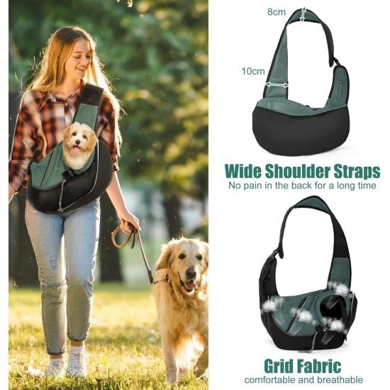 Dog Carrier, Dog Carrier for Pets, Sling Dog Pet for Puppies, Sling Dog Cats Adjustable, Small Dogs and Cats Outdoor and Trips (Black-01) Dog Carrier, Dog Carrier for Pets, Sling Dog Pet for Puppies, Sling Dog Cats Adjustable, Small Dogs and Cats Outdoor and Trips (Black-01)